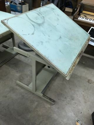 Smith Systems Drafting Art Studio Table Desk & Vintage Heavy Duty Made In Usa