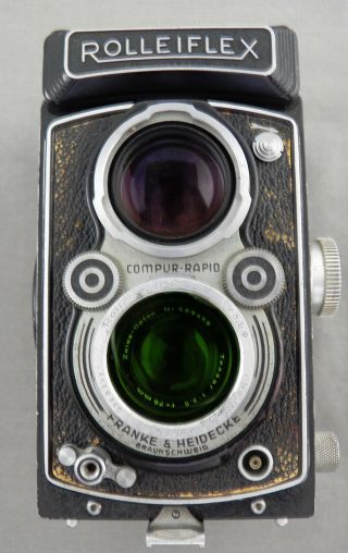 Vintage ca 1950 Rolleiflex 3.  5 Compur Rapid Camera, 2