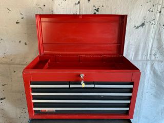 Vintage Craftsman Tool Box Sears Craftsman 6 - Drawer Toolbox With Keys