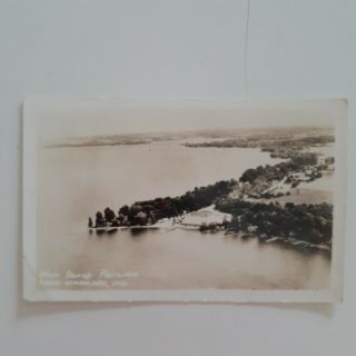 Vintage Postcard Waco Dance Pavilion Lake Wawasee 1940s Indiana Unposted Rppc