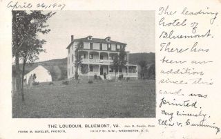 Bluemont Virginia The Loudoun Front View Vintage Postcard Aa22835