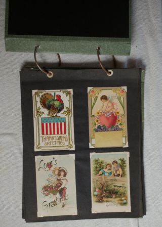 Vintage Post Card Album Early 1900s 2