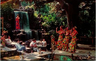 Vtg 1960s Disneyland Postcard Tahitian Terrace 1 - 536 Sc10697 Nt0801 Scare