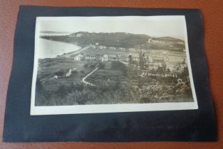 Vintage Rppc Postcard Aerial View Fort Worden,  Washington 1920 