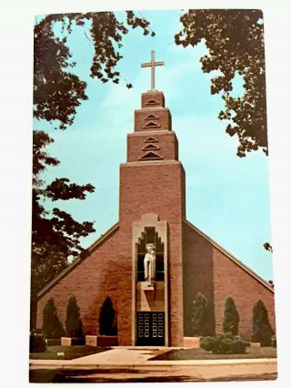 Native American Indian School Sioux Lakota Chamberlain Sd Vtg Postcard Catholic