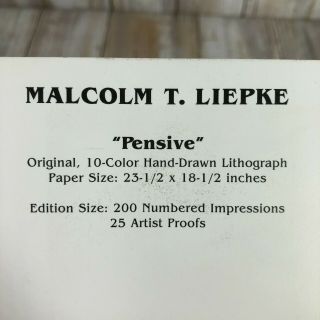 Vintage Malcolm T Liepke 
