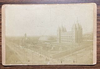 Vintage Photo Postcard Of Mormon Temple Block Salt Lake City