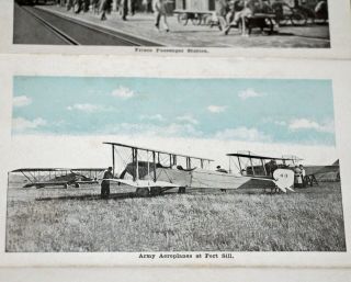 Vintage 1920 ' s Fold Out Postcard Photos of Lawton,  Oklahoma and Fort Sill 3
