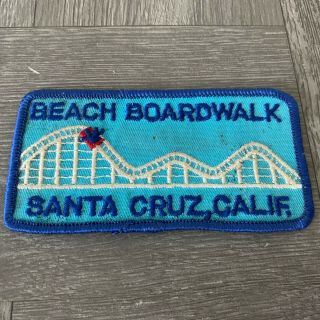 Vintage Santa Cruz Boardwalk Santa Cruz Ca Beach Roller Coaster Patch Sew On