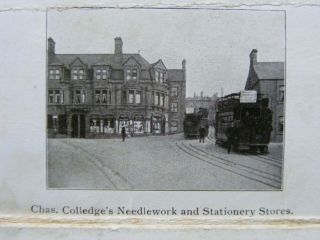 Vintage Colledge Needlework Stationery Stores Matlock Sovenir Letter Card Tram