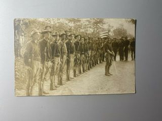 Rppc Us Army Postcard Vintage 1900’s Real Photo