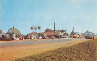 Anniston Alabama Rainbow Inn Truck Stop Gas Station Vintage Postcard Aa22550