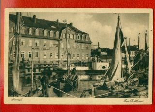 Germany East Prussia Memel (lithuania Klaipeda) Vintage Postcard 1917