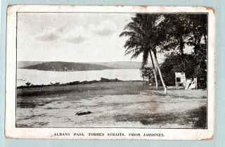 Vintage Postcard Albany Pass Torres Straits From Jardines Papua Guinea