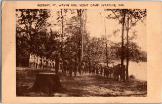 Retreat,  Ft.  Wayne Girl Scout Camp,  Syracuse In Vintage Postcard W22
