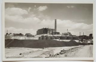 Vintage Real Photo Postcard - The Smelter At Copper Hill,  Tenn