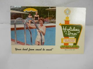 Vintage Holiday Inn Hotel Postcard 1950 
