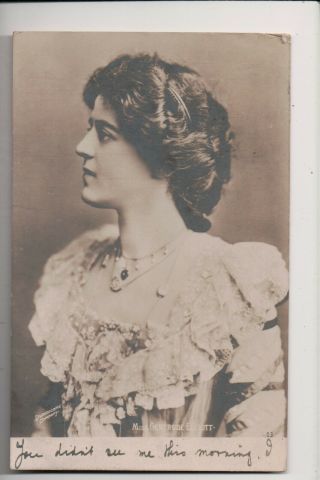 Vintage Postcard Gertrude Elliott Lady Forbes - Robertson American Stage Actress,