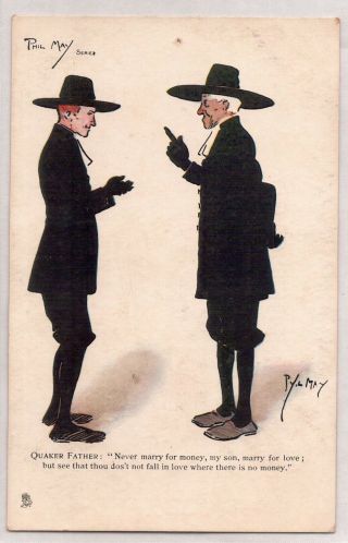 Vintage Postcard Set Of 6.  Phil May Artist Cards 1905