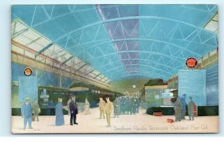 Southern Pacific Terminal Oakland Pier Ca Vintage Postcard E33