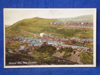 Vintage Colour Postcard " General View,  Tredegar "