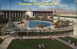 1966 Don English Las Vegas,  Nv Tropicana Hotel - Swimming Pool Clark County Vintage