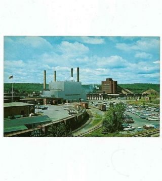Vintage Postcard View Of Great Northern Pulp & Paper Mill East Millinocket Maine