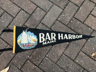 Vintage Pennant 26” Bar Harbor,  Maine