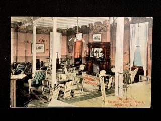 C1915 The Parlor,  Jackson Health Resort,  Dansville,  N.  Y.  Vintage Postcard