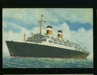 Ss Independence - American Export Line - Vintage Ship/oceanliner Postcard