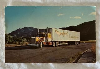 Vintage Monfort Of Colorado,  Inc.  Semi,  Big Rig,  Trucking Postcard