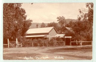 Vintage Postcard Rppc Mountain View Hotel Whitfield Victoria