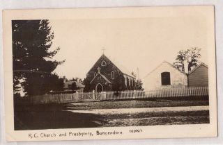 Vintage Postcard Rppc R.  C Church & Presbytery,  Bungendore Nsw 1900s