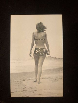 Vintage Bikini Postcard For The Library Of Philadelphia 1970 