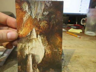 Vintage Old Kentucky Postcard Mammoth Onyx Horse Cave City Spanish Castle Rocks