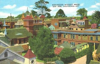 Vintage Postcard - Winchester Mystery House,  San Jose,  Ca,  607