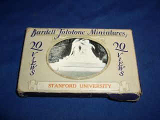 1922 Vintage Bardell Fototone Miniatures Of Stanford University.  Complete Set 20