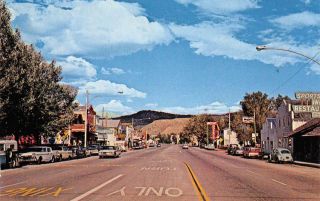 Bridgeport,  California Mono County Street Scene Ca 1960s Vintage Postcard