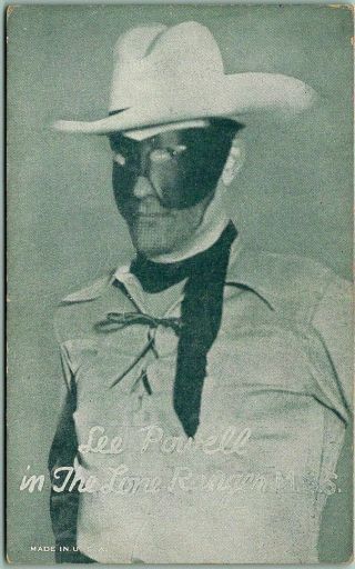Vintage 1940s Cowboy Actor Mutoscope Arcade Card " Lee Powell In The Lone Ranger "