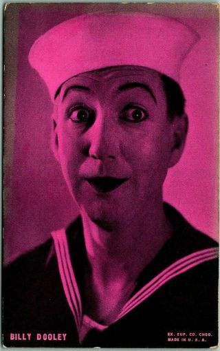 Vintage Billy Dooley Actor Mutoscope Arcade Card Sailor Suit Comedian C1930s
