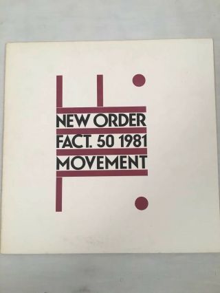 Order Movement Fact.  50 1981 Vinyl Fcl Nr.  50 Red Cover Vg,  /nm