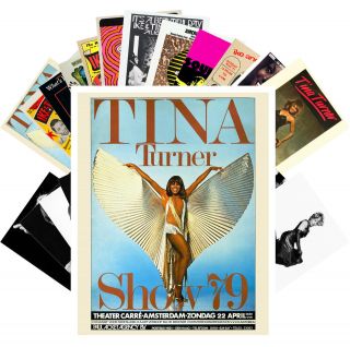 Postcards Pack [24 Cards] Tina Turner Pop Music Vintage Posters Covers Cc1253