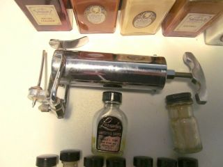 Vintage Funeral EZ Way Velvacov Spray Cosmetic Kit Bottles Applicator Embalming 3
