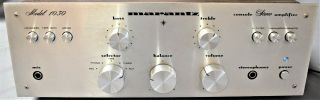 Vintage Marantz 1030 Console Stereo Integrated Amplifier Home Audio: Powers On