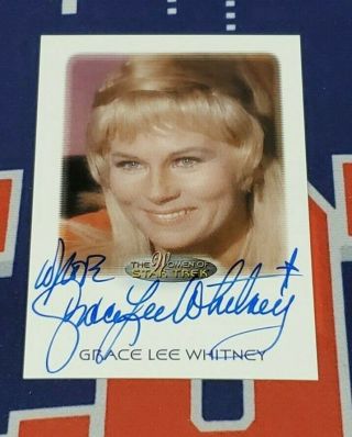 2010 Rittenhouse The Women Of Star Trek Grace Lee Whitney Autograph
