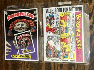 1986 GPK Series 2 GIANT STICKERS Complete Set of 15 plus Empty Wrapper 2