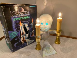 1996 Casper The Friendly Ghost Candelabra Light Up Candles Trendmasters