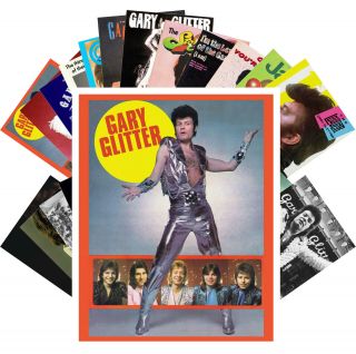 Postcards Pack [24 Cards] Gary Glitter Rock Music Vintage Posters Cc1274