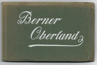 Switzerland Berner Oberland Bernese Overland Vintage Book Of 12 Rp Postcards 33w