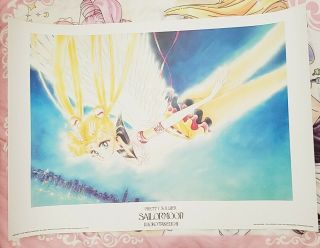 Vintage Official Sailor Moon Stars Starlights 1000 Edition Glossy Print Poster